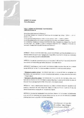 ARR 2023-03-06-19 DEBIT DE BOISSON TEMPORAIRE MAISON POUR TOUS POUR LE CARNAVAL 2023