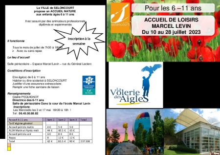 Vacances de Juillet 2023 Marcel Levin