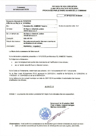 DP 25 00094 EL HAMESS Yassine