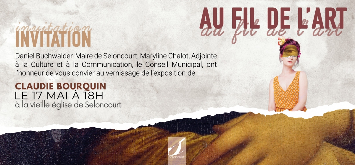 Invitation vernissage Claudie Bourquin